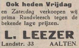 Landstraat 33, Aalten (Leezer) - Aaltensche Courant, 04-02-1938