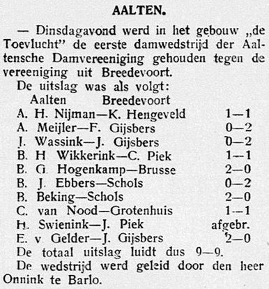 Damwedstrijd in De Toevlucht, Aalten - Graafschapbode, 16-10-1935