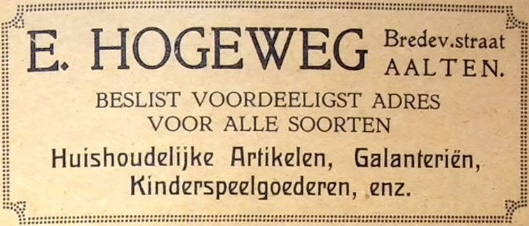 E. Hogeweg, Bredevoortsestraat Aalten, 1913 (coll. EHDC)
