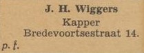 Kapper Wiggers, Bredevoortsestraat 14 - Aaltensche Courant, 30-12-1947