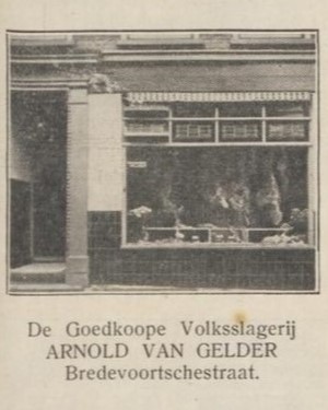 Slagerij Arnold van Gelder, Bredevoortsestraat 7, Aalten