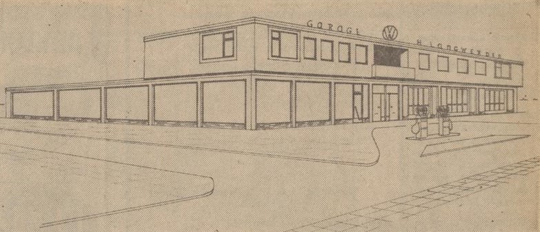 Nieuwbouw Garage Langwerden, Haartsetraat-Polstraat - Tubantia, 03-12-1965