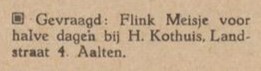 H. Kothuis, Landstraat 4 - Aaltensche Courant, 05-04-1949