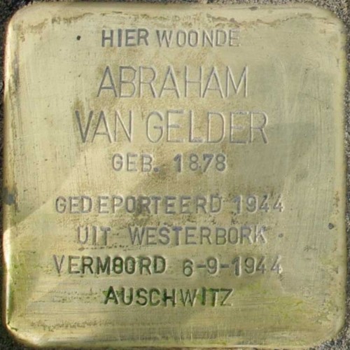 Stolperstein Abraham van Gelder, Stationsstraat 24, Aalten