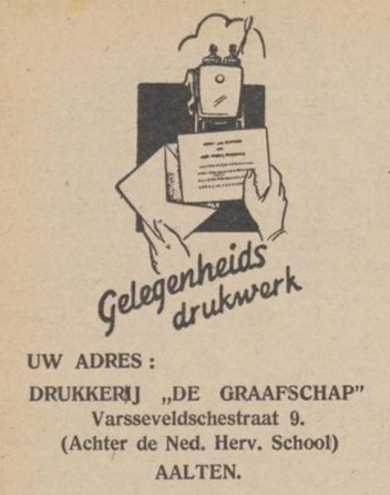 Drukkerij De Graafschap, Aalten - De Graafschapper, 21-04-1941
