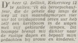 Sellink, Keizersweg - Het Vrije Volk, 31-12-1963