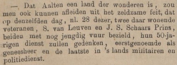 S. van Leuven en J.S. Schaars Prins - Zutphensche Courant, 17-04-1886