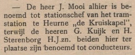 Tramstation Heurne - Aaltensche Courant, 09-03-1910