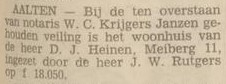 Meiberg 11, Aalten (Heinen) - Dagblad Tubantia, 19-01-1967