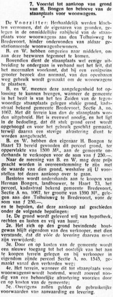 Standplaats woonwagens Bredevoort - Graafschapbode, 15-10-1937