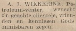 A.J. Wikkerink - Aaltensche Courant, 30-12-1930