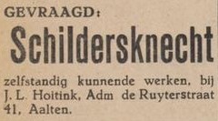 J.L. Hoitink - Aaltensche Courant, 30-01-1948