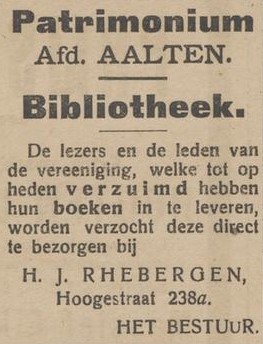 Bibliotheek Patrimonium - Aaltensche Courant, 27-07-1923