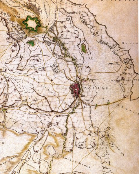 Hottinger Atlas (1785-1787), fragment Aalten-Bredevoort