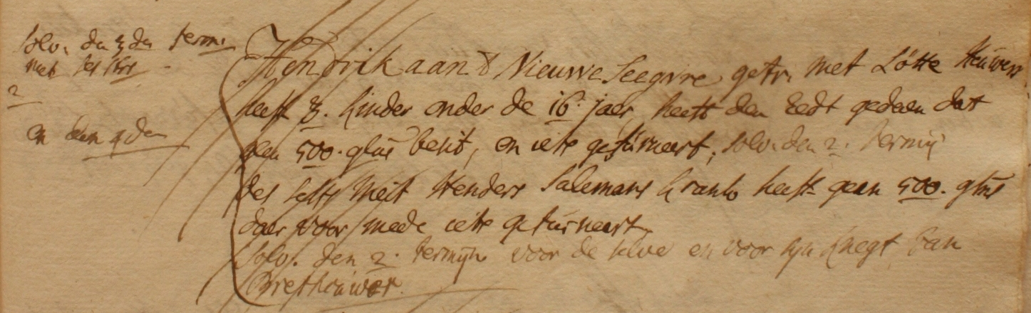 Nieuwe Seegvree, Haart - Liberale Gifte 1748