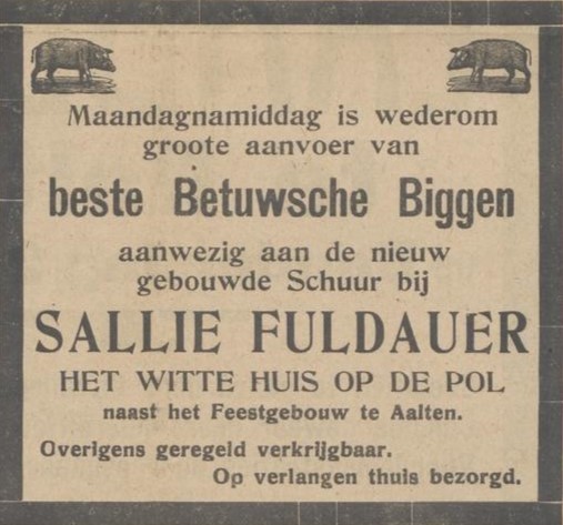 Sallie Fuldauer - Aaltensche Courant, 27-05-1927