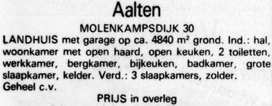 Molenkampsdijk 30, Aalten - De Telegraaf, 15-04-1987