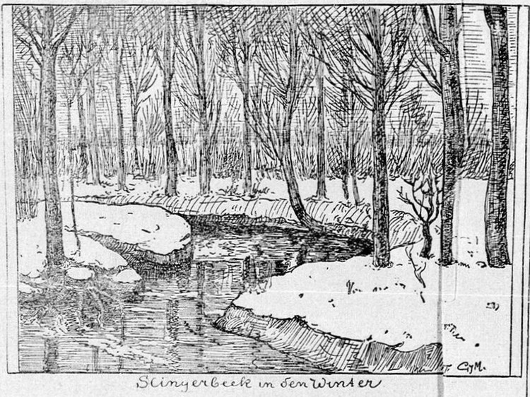 Slingerbeek in den Winter - Graafschapbode, 16-09-1924