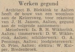 Keizersweg 82, Aalten - Dagblad Tubantia, 09-09-1959