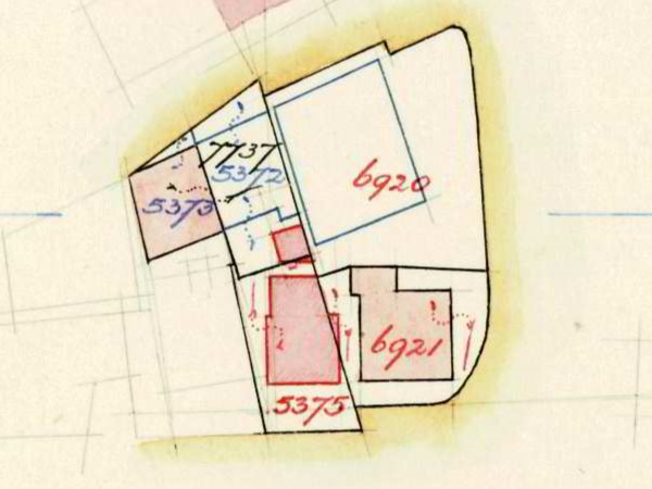 Haartsestraat 5, Aalten - Fragment kadastrale kaart, 1953