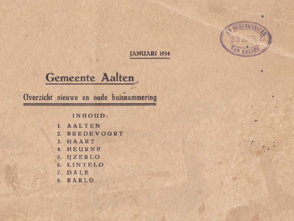 Adresboeken van Aalten