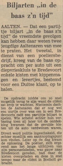 Diepvrieskluis Bredevoort - Dagblad Tubantia, 11-02-1966