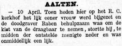 Raben, doodgraver - Graafschapbode, 13-04-1889