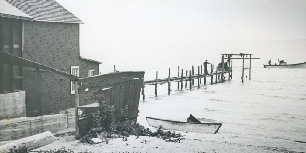 Visserspier bij Amsterdam, Sheboygan, circa 1930 (Foto Sheboygan County Historical Research Center)