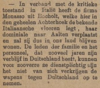 Monasso van Bocholt naar Aalten - Nieuwe Winterswijksche Courant, 22-05-1915